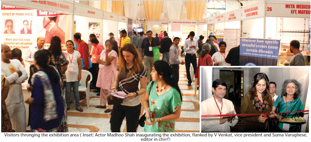 visitors thronging the exhibition area